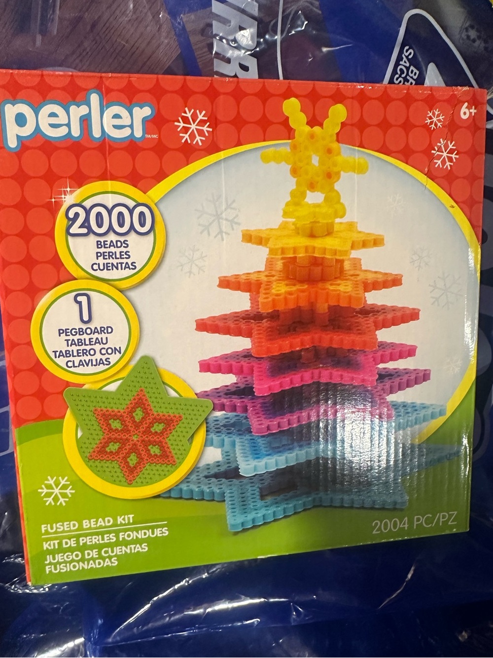 Discontinued Perler 3D Rainbow Tree Christmas Fuse Bead Kit